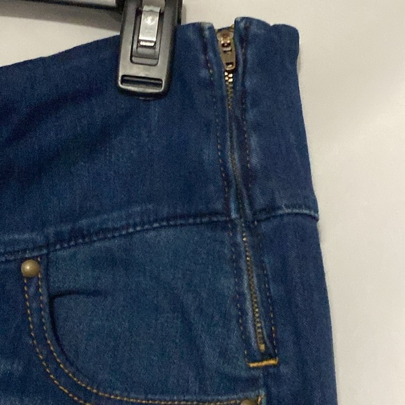 NWT SPANX THE SIGNATURE STRAIGHT SIZE30 Dark Indigo Women's Jeggings side Zipper - Picture 5 of 13